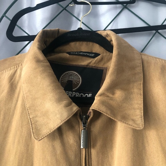 WEATHERPROOF GARMENT Co. tan suede feel Men's jacket.HOST PICK"Best in Jackets" - Picture 6 of 14